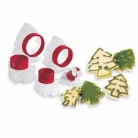 Cuisipro Snap Fit Holiday Tree Shape Cookie Cutters, Set of 5 Cuisipro Snap Fit Holiday Tree Shape Cookie Cutters, Set of 5