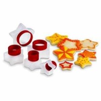 Cuisipro Snap Fit Star Shapes Cookie Cutters, Set of 5 Cuisipro Snap Fit Star Shapes Cookie Cutters, Set of 5
