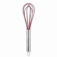 Cuisipro Soft-Grip Silicone Egg Whisk 10 inch Red