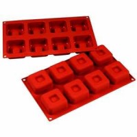 Fat Daddio's Dimpled Square High Silicone Bakeware