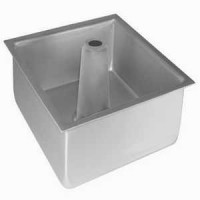 Fat Daddio's Square Anodized Aluminum Angel Food Cake Pan, 10 inch x 3.5 inch