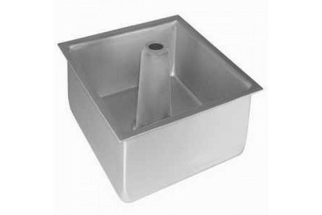 Fat Daddio's Square Anodized Aluminum Angel Food Cake Pan, 10 inch x 3.5 inch